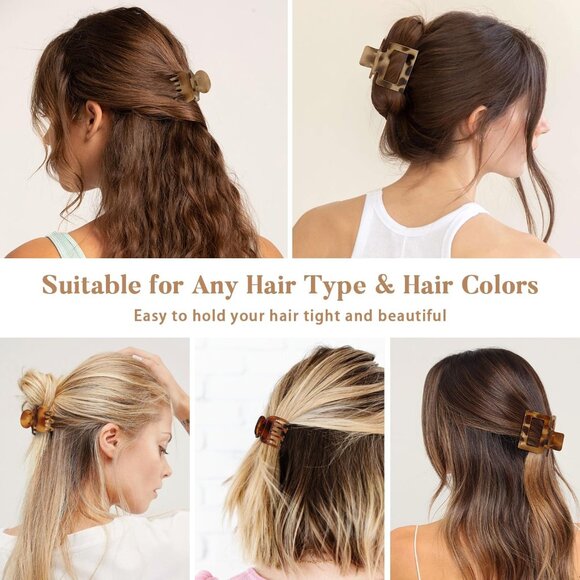 Charming Leopard Print Hair Clips - 8 PCS Ideal for Thin, Short, and Fine Hair - Picture 7 of 7